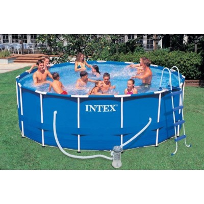 Каркасный бассейн с комплектом 457х122 см, Metal Frame, Intex 28236/54946 фото