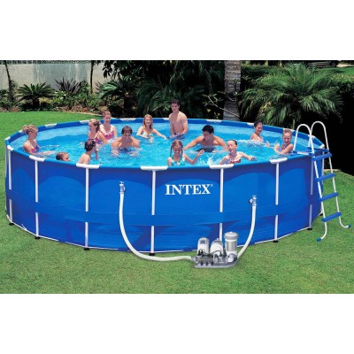 Каркасный бассейн с комплектом 549х122 см, Metal Frame, Intex 28252/56952 фото
