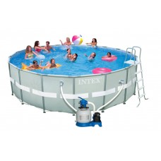 Каркасный бассейн с комплектом 488х122 см, Metal Frame, Intex 28324/54924