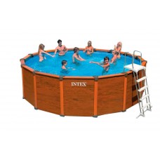Каркасный бассейн с комплектом 569x135 см, Wood-Grain, Intex 28392/54930