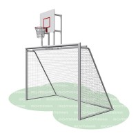 Ворота с баскетбольным щитом (сетка в комплекте) Романа 203.10.00