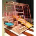 Детский игровой комплекс Вертикаль Весёлый Малыш MAXI (розовый) горка мягкий бортик 1 фото