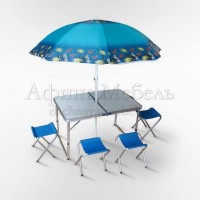 Набор складной мебели для пикника с зонтом