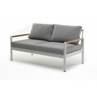 Диван из алюминия MAYA 2-х местный белый