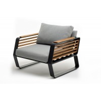 Кресло из алюминия AURA темный графит Кресло из алюминия AURA темный графит