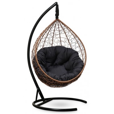 Подвесное кресло-кокон Sevilla Verde горячий шоколад, подушка черная фото