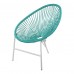 Комплект садовой мебели кофейный ACAPULCO (стол и 2 кресла), бирюзовый 2 фото