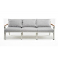 Диван из алюминия CONCORDE 3-х местный белый