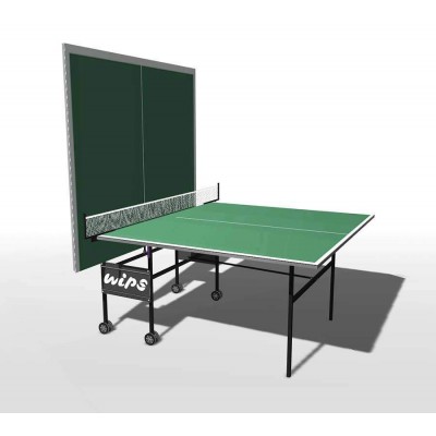 Теннисный стол всепогодный композитный на роликах WIPS Roller Outdoor Composite 61080 (Зеленый) фото