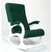 Кресло-качалка Бастион-2 Bahama emerald ноги белые фото