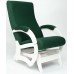 Кресло-качалка Бастион-1м Bahama emerald ноги белые фото
