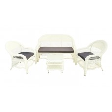 Комплект садовой мебели SEVILLA кофейный 2-местный диван, слоновая кость