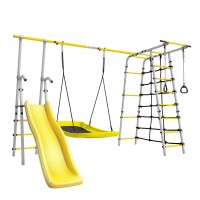 Дачный комплекс Богатырь Плюс 2 + ЛОДКА качели Romana 103.12.06 (серый/жёлтый) Дачный комплекс Богатырь Плюс 2 + ЛОДКА качели Romana 103.12.06 (серый/жёлтый)