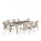 Комплект плетеной мебели T365/Y380C-W85 Latte (8+1) + подушки