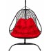 Двойное подвесное кресло BiGarden Primavera Black, красный 1 фото