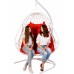 Двойное подвесное кресло BiGarden Primavera White, красный фото