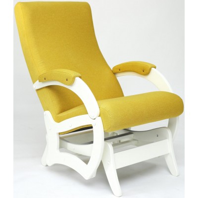 Кресло-качалка Бастион-1м Bahama yellow ноги белые фото