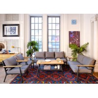 Диванная группа из алюминия CONCORDE XL темный графит