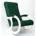 Кресло-качалка Бастион-3 Bahama emerald ноги белые фото