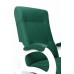 Кресло-качалка Бастион-2 Bahama emerald ноги белые 1 фото