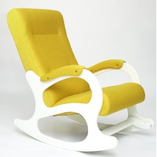 Кресло-качалка Бастион-2 Bahama yellow белые ноги
