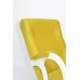 Кресло-качалка Бастион-3 Bahama yellow ноги белые 1 фото