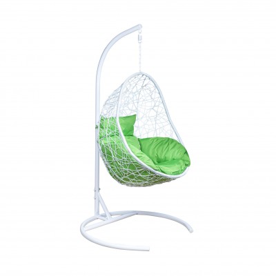 Подвесное кресло LESET САОНА белый/зеленое яблоко фото