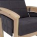 Кресло-качалка Импэкс Нордик натуральное дерево ткань Verona antrazite grey 4 фото