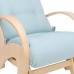 Кресло-качалка глайдер Импэкс Эстет натуральное дерево ткань Melva 70 4 фото