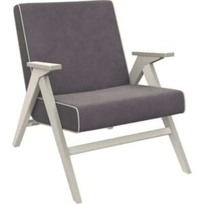 Кресло для отдыха Импэкс Вест дуб шампань  Verona antrazite grey, кант Verona light grey фото
