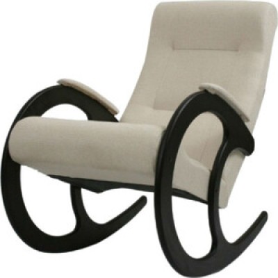 Кресло-качалка Мебель Импэкс Ева №3 каркас венге/ткань бежевая К671-МТ001 фото