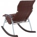 Кресло-качалка складная Мебель Импэкс Белтех к/з коричневый 3 фото