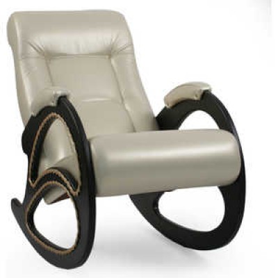 Кресло-качалка Импэкс Модель 4 каркас венге с лозой,обивка Орегон перламутр 106 фото