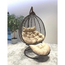 Подставка для ног на кресло подвесное двухместная, плетение ФИДЖИ