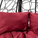 Подвесное кресло Leset Мале двойное черный, бордовый 4 фото