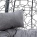 Подвесное кресло Leset Мале двойное серый, темно-серый 5 фото