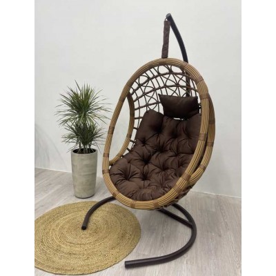 Подвесное кресло-кокон SAVIRA горячий шоколад фото