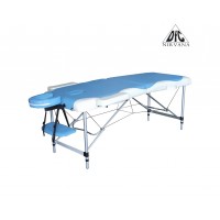 Массажный стол DFC NIRVANA Elegant DELUXE, голубой с бежевым
