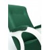 Кресло-качалка Бастион-3 Bahama emerald ноги белые 1 фото