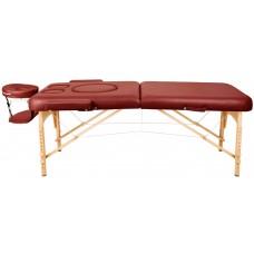 Массажный стол для беременных Atlas Sport 70 см складной 2-с деревянный (бургунди)