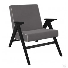 Кресло для отдыха Импэкс Вест венге  Verona antrazite grey, кант Verona light grey