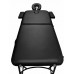 Складной 2-х секционный алюминиевый массажный стол BodyFit, черный 60 см 6 фото
