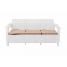 Трехместный садовый диван TWEET Sofa 3 Seat белый
