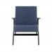 Кресло для отдыха Вест Венге Шпон Verona Denim Blue, кант Verona Light Grey 1 фото