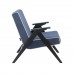 Кресло для отдыха Вест Венге Шпон Verona Denim Blue, кант Verona Light Grey 6 фото
