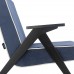 Кресло для отдыха Вест Венге Шпон Verona Denim Blue, кант Verona Light Grey 3 фото