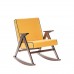 Кресло-качалка Вест Орех, ткань Fancy 48, кант Fancy 37 фото