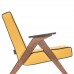 Кресло-качалка Вест Орех, ткань Fancy 48, кант Fancy 37 7 фото