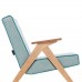 Кресло-качалка Вест Дуб, ткань Soro 34, кант Soro 86 4 фото