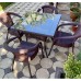 Комплект садовой мебели DECO 4 с квадратным столом, шоколад 2 фото